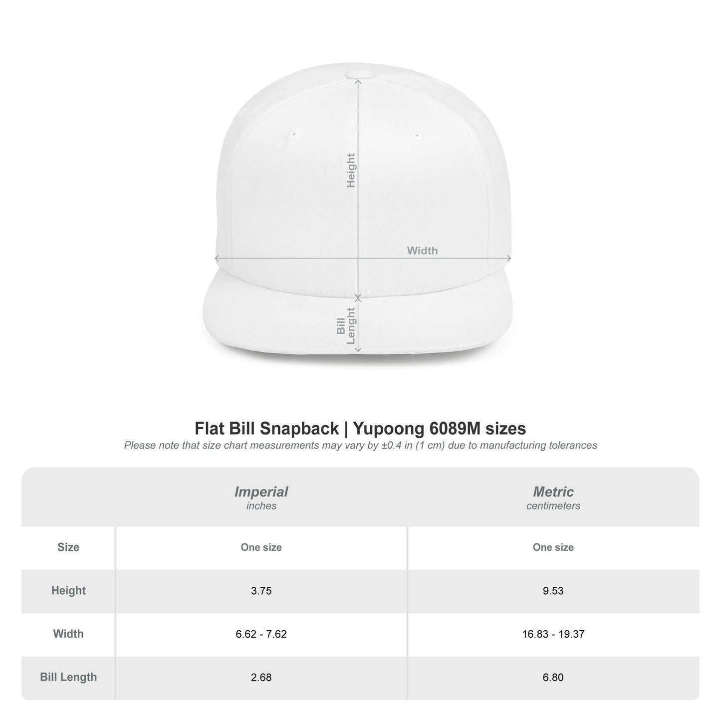 Snapback Hat — Vagrant Logo Flat Bill Cap