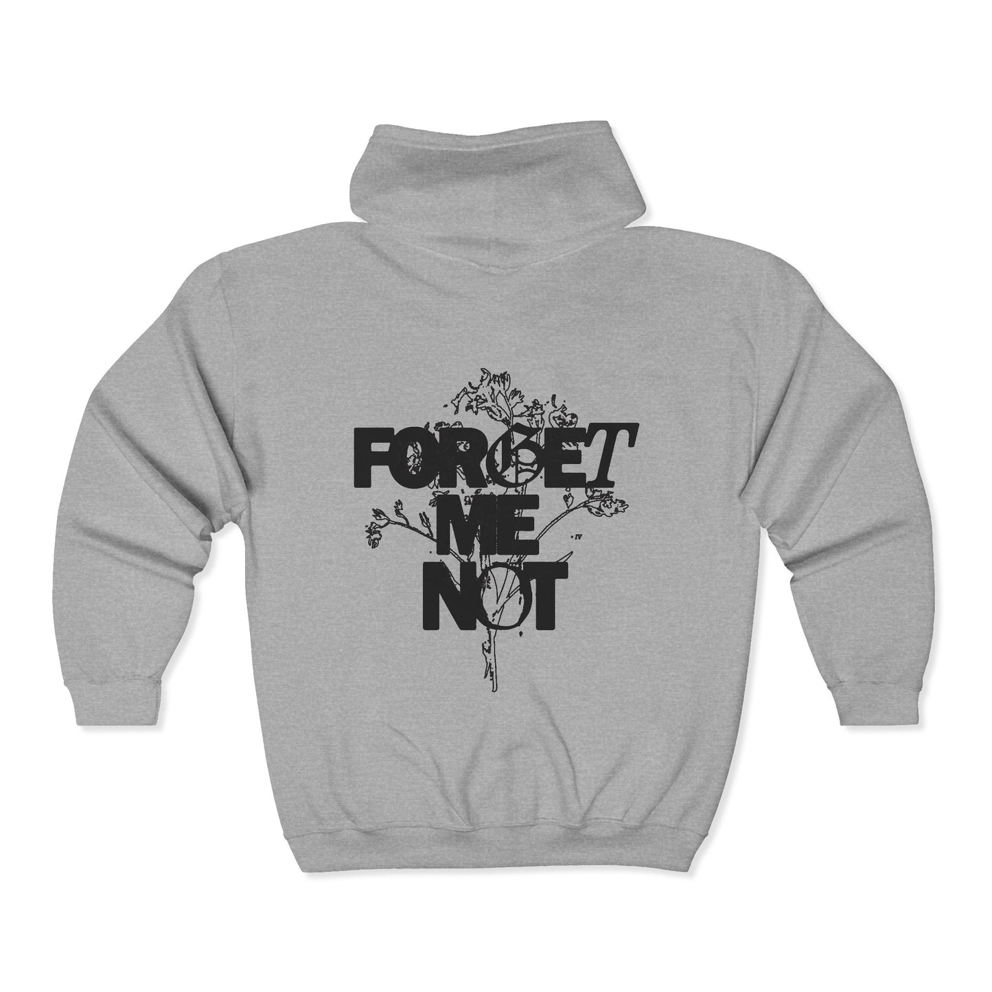 Forget Me Not Minimalist Grunge | Vagrant IV Full-Zip Midweight Hoodie