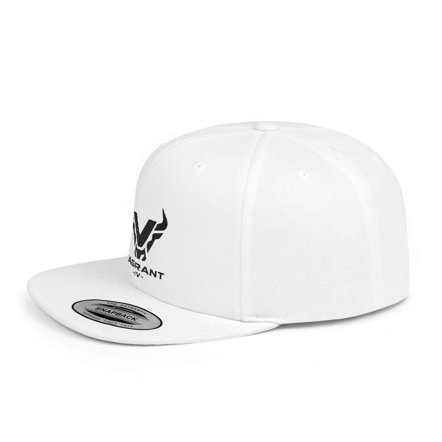 Snapback Hat — Vagrant Logo Flat Bill Cap