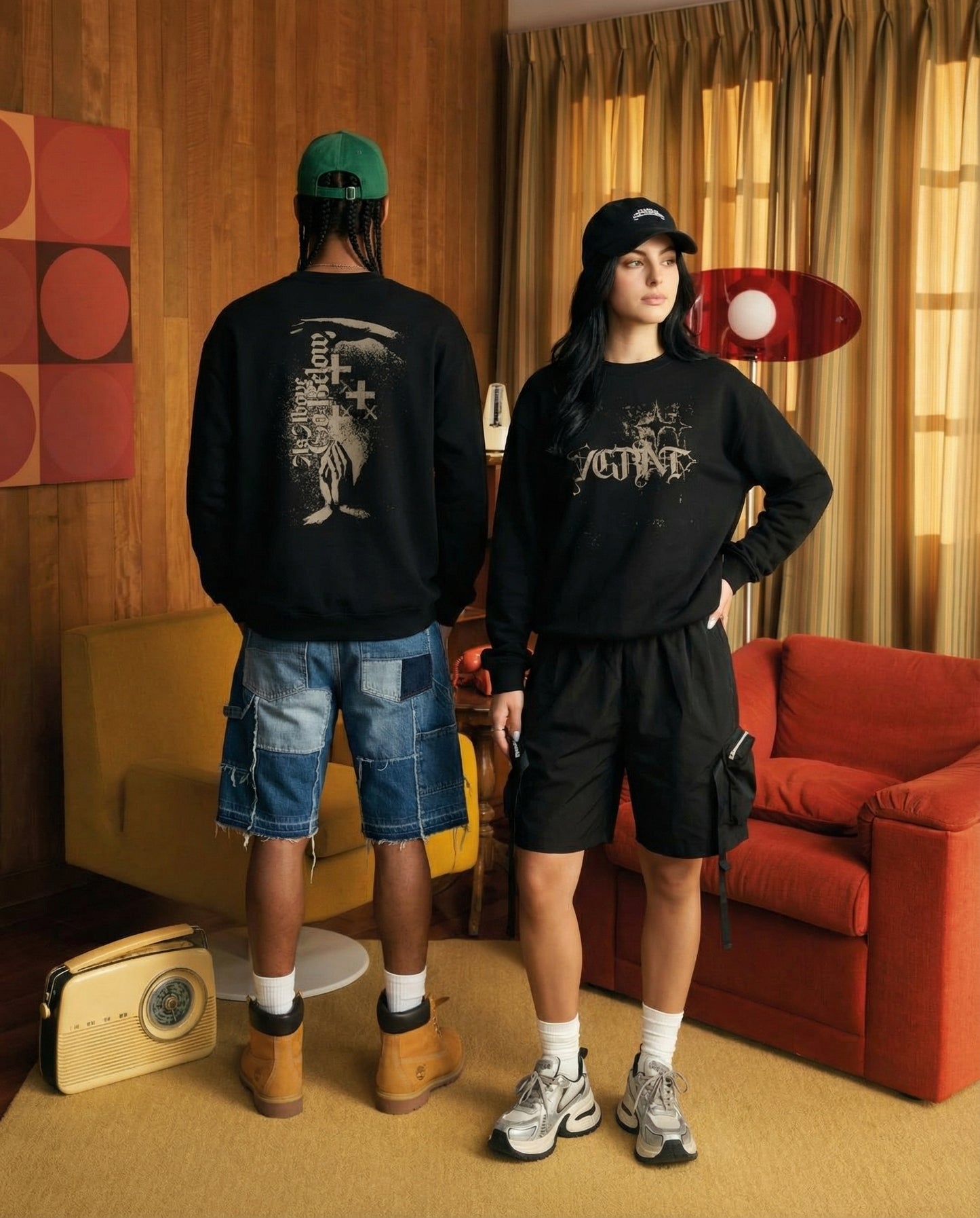 As Above So Below Dark Alternative | Vagrant IV Crewneck Sweatshirt