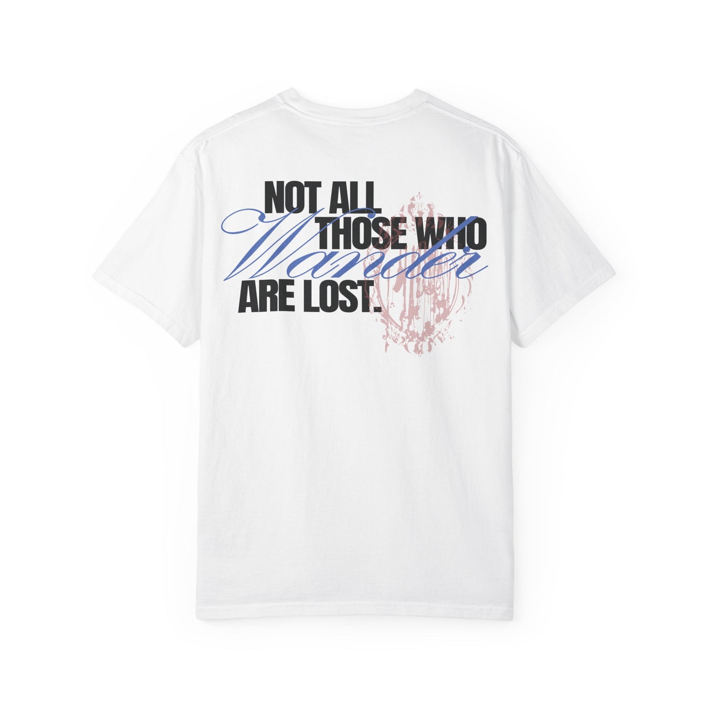 Wanderer Vintage Typography | Vagrant IV Fitted Graphic T-shirt