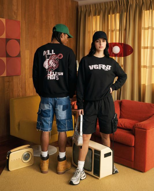 All Flesh Rots Grunge | Vagrant IV Crewneck Sweatshirt