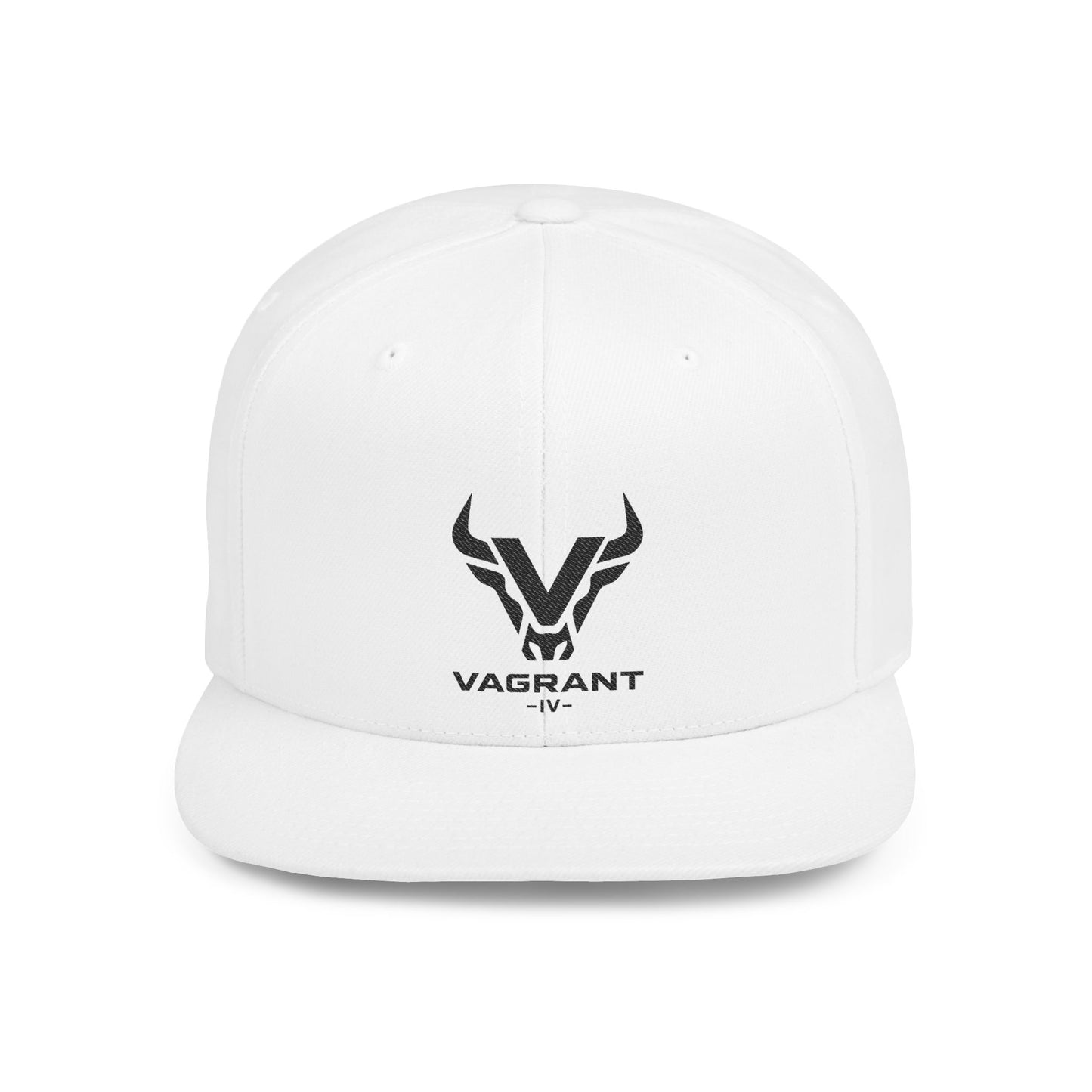 Snapback Hat — Vagrant Logo Flat Bill Cap