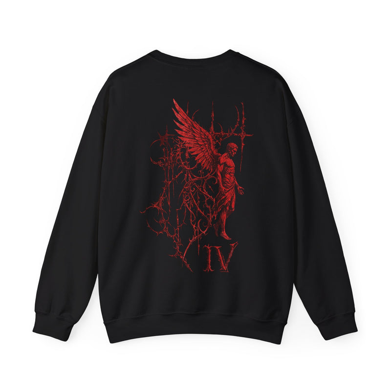 Crimson Angel graphic crewneck sweatshirt by VAGRANT IV