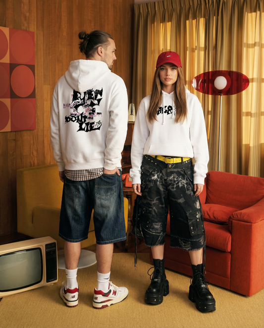 Eyes Dont Lie Distressed Graphic | Vagrant IV Heavyweight Hoodie