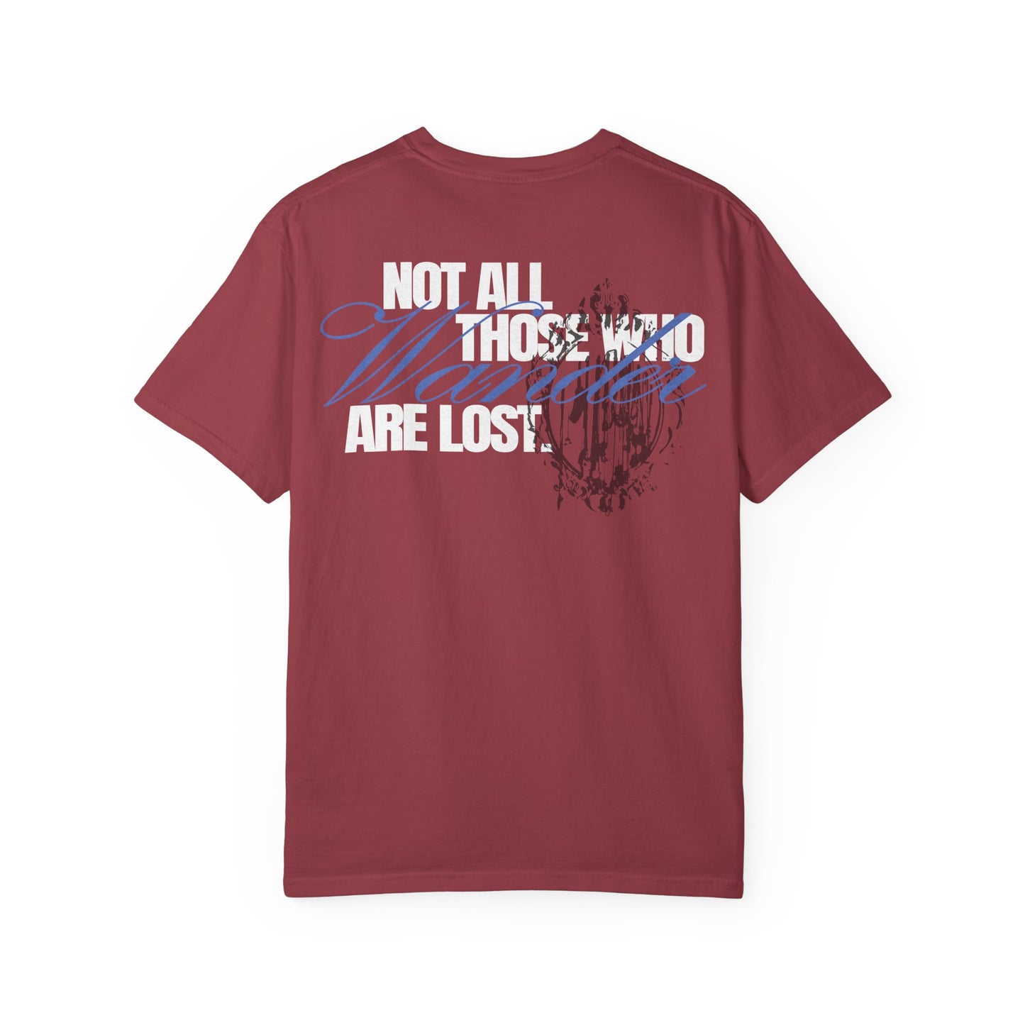 Wanderer Vintage Typography | Vagrant IV Fitted Graphic T-shirt