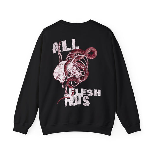 All Flesh Rots Grunge | Vagrant IV Crewneck Sweatshirt