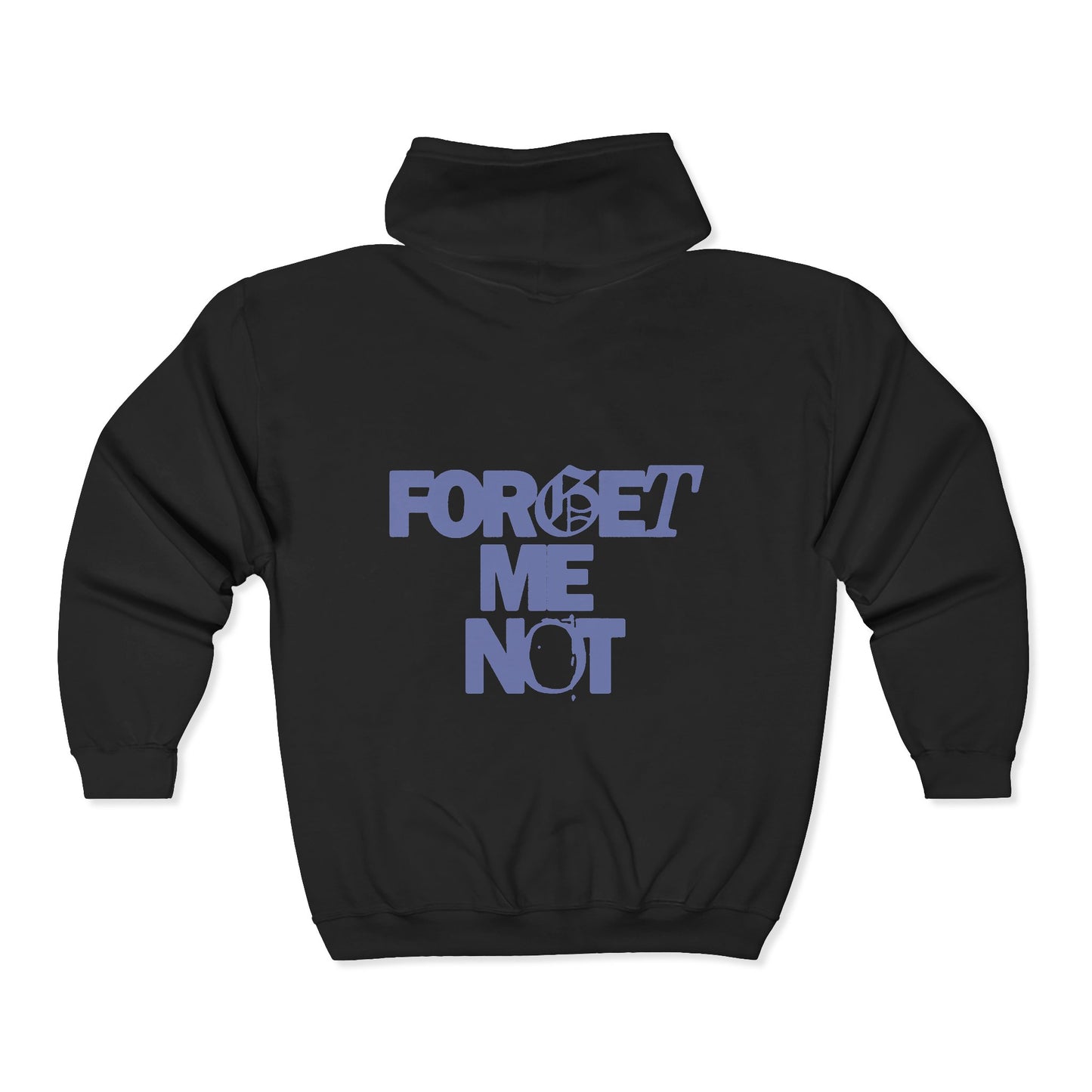 Forget Me Not Minimalist Grunge | Vagrant IV Full-Zip Midweight Hoodie
