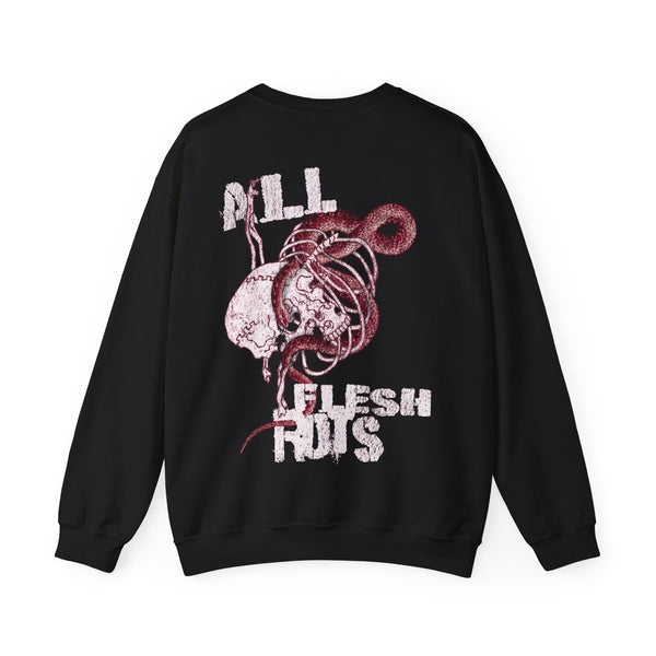 All Flesh Rots graphic crewneck sweatshirt by VAGRANT IV