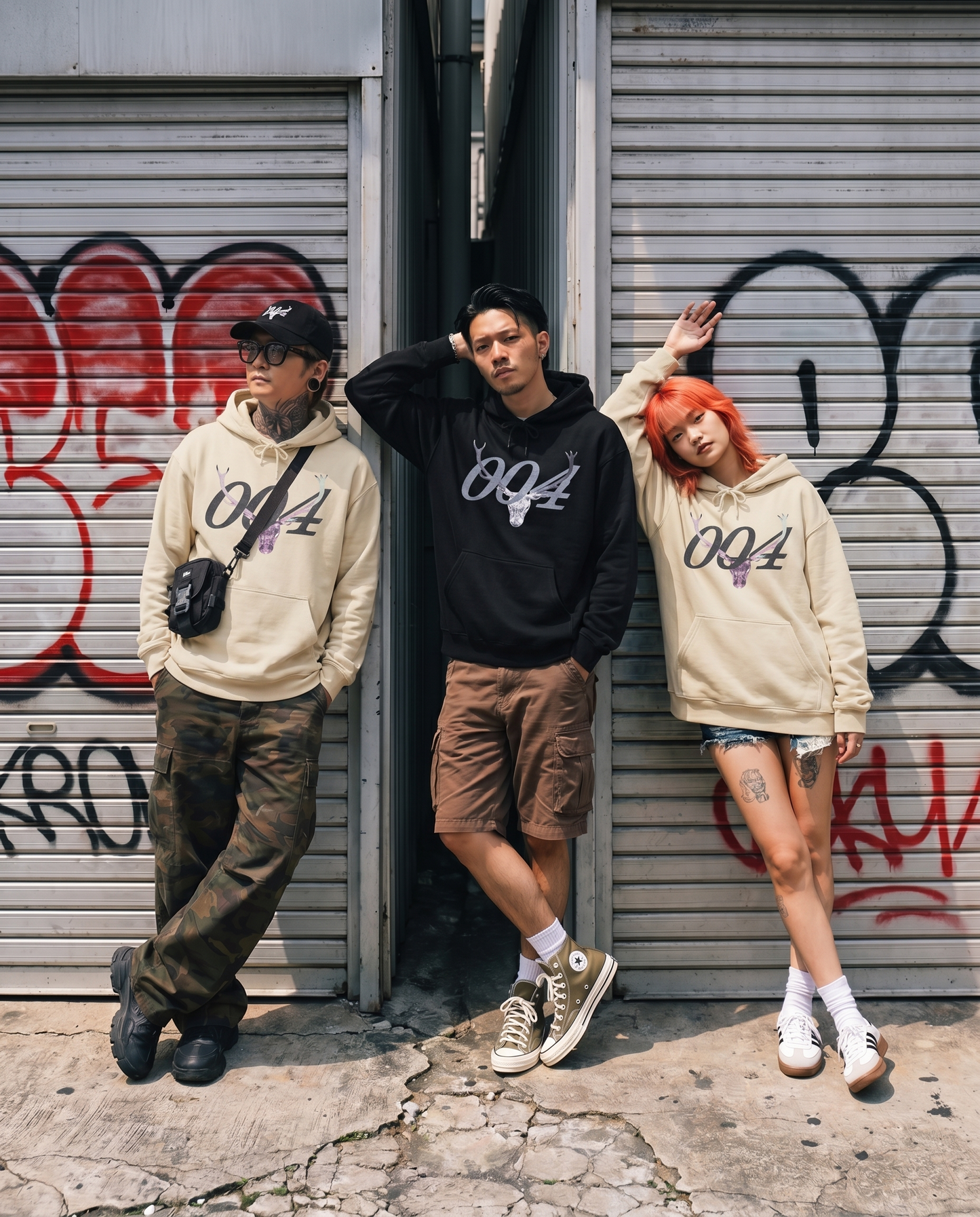 004 Stag Vintage | Vagrant IV Unisex Midweight Hoodie