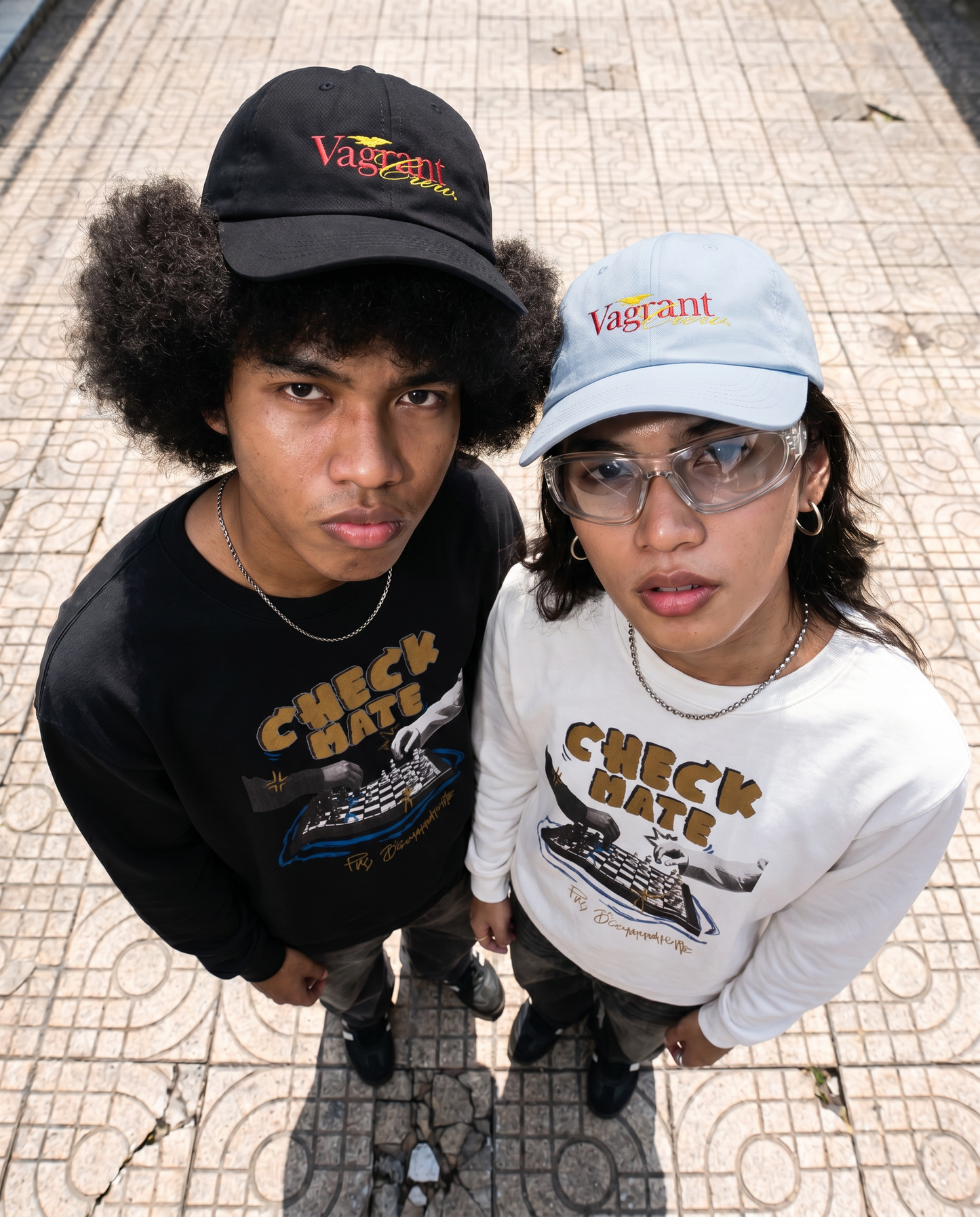 Check Mate Chess Graphic | Vagrant IV Crewneck Sweatshirt